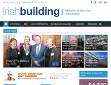 Tablet Screenshot of irishbuildingmagazine.ie